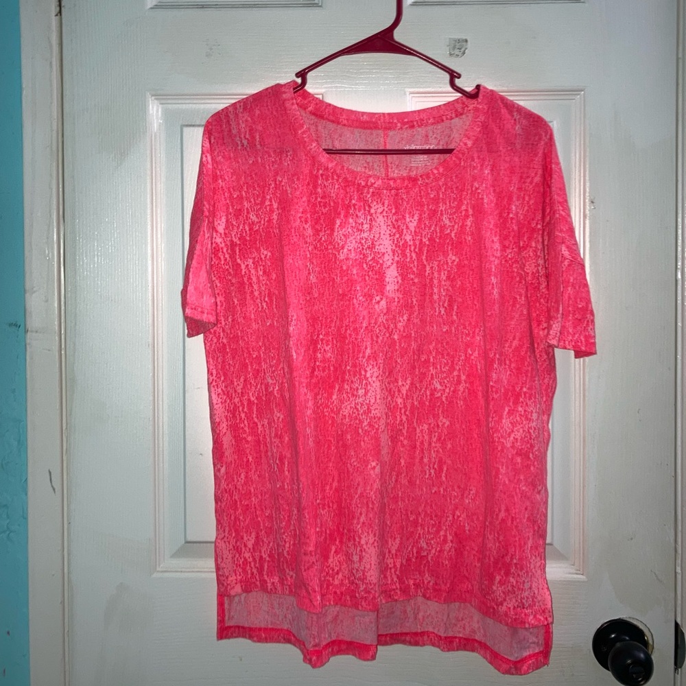 neon pink oversized tee